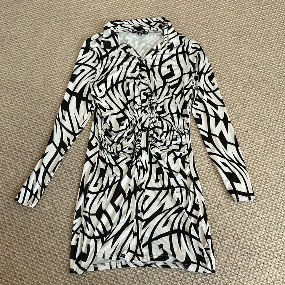 Missguided Print Graphic Dress